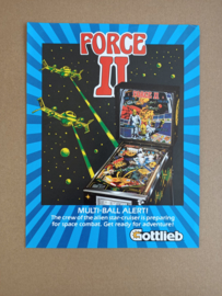 Flyer:  Gottlieb Force II (1980) Flipperkast