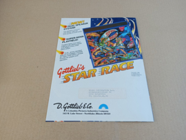 Flyer/ Folder: Gottlieb Star Race (1980) Flipperkast