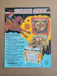 Flyer: Gottlieb Solar Ride (1979) Flipperkast