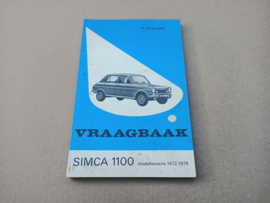 Instruction Book/Vraagbaak: Simca 1100 (1972-1976) Neterlands