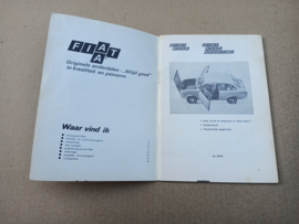 Instruction Book: Instructieboekje: Fiat 850E Special (1971) Nederlands