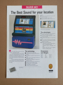 Flyer: NSM Silver Sky CD (1990) jukebox