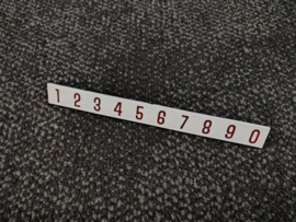 Selection Number Strip "1-0" (Rowe-AMi /JAO Diplomat)