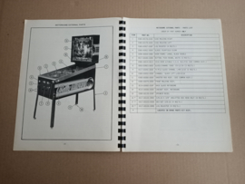 Parts Manual: Motordome Bally (1986) Pinball