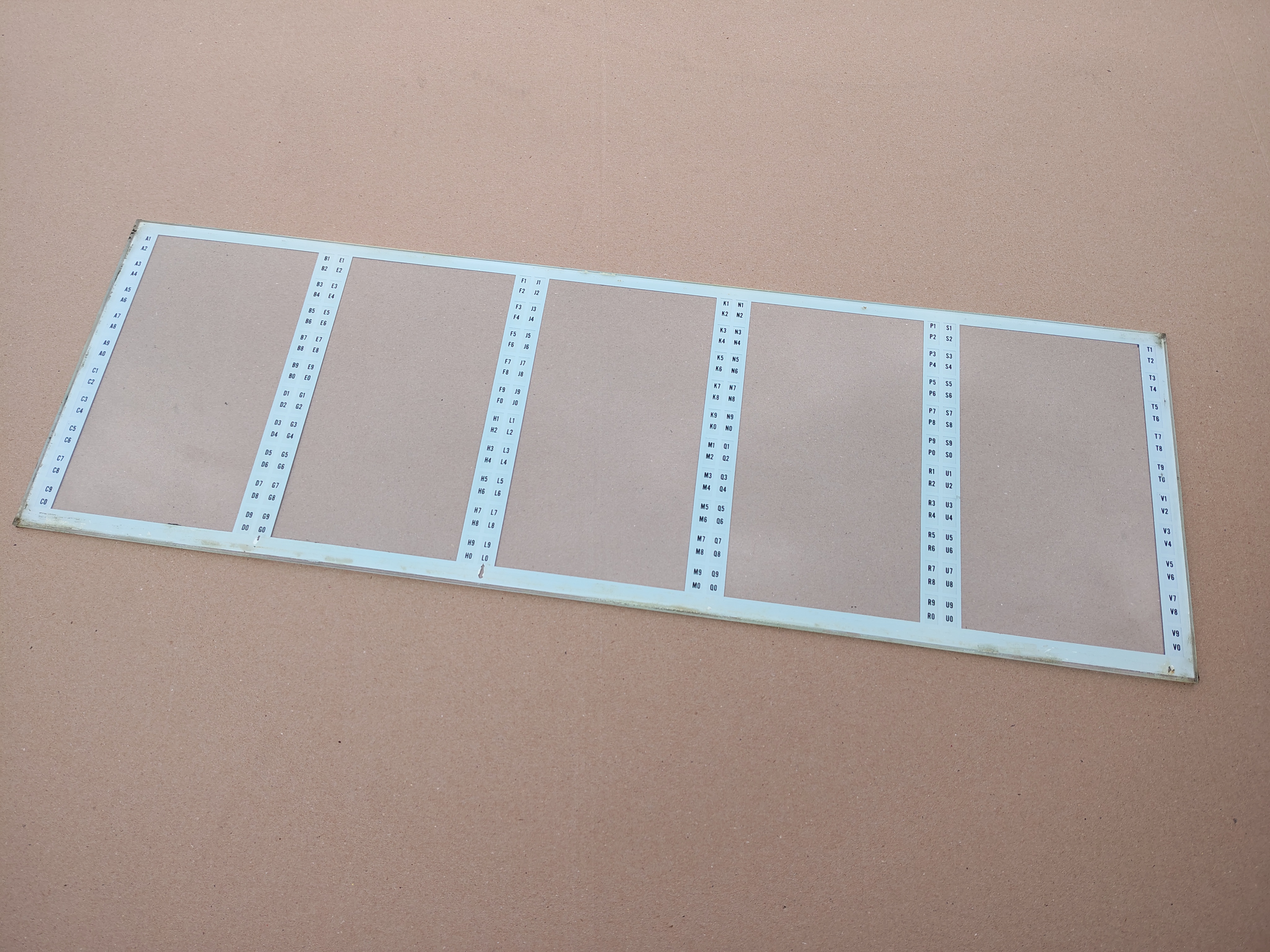 Program Holder/ Glass (Wurlitzer 3500/ Zodiac)