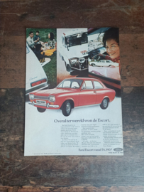Reclame: Ford Escort (1973) 29 x 21 cm