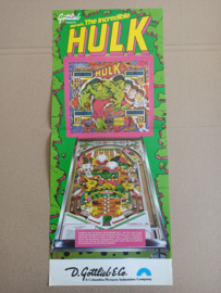 Flyer/ Folder: Gottlieb Hulk (1979) Flipperkast