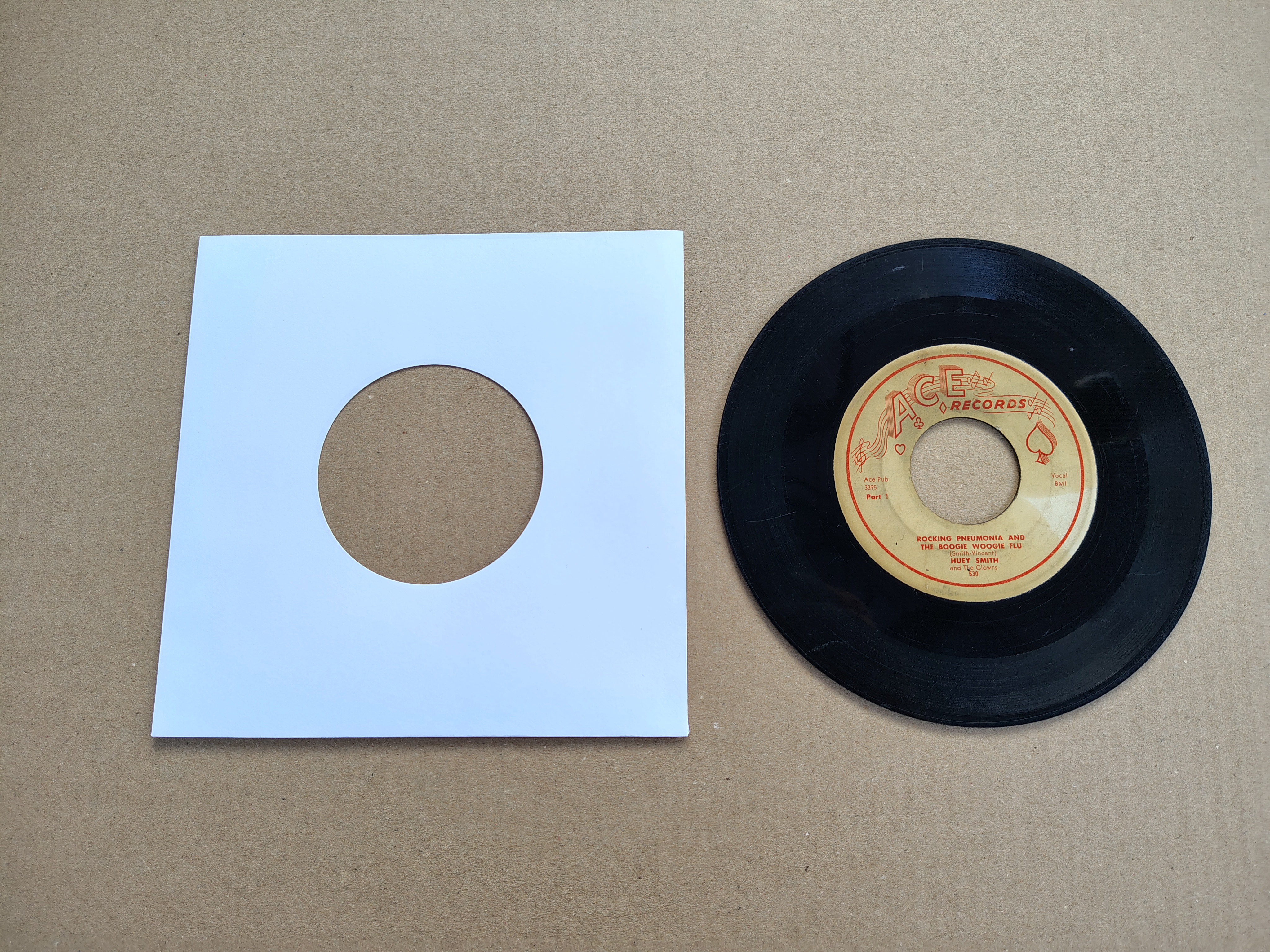 7" Single: Huey Smith - Rocking Pneumonia And Boogie Woogie Flu (1957) USA