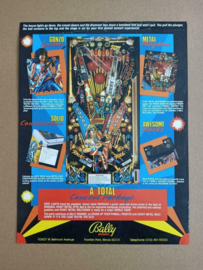 Flyer: Bally Midway Heavy Metal Meltdown (1987) Flipperkast