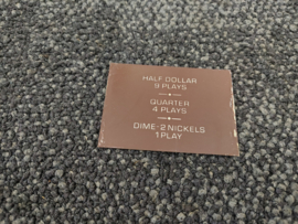 Pricing Plastic/ USA (Rock-Ola/ 425/ Grand - Prix)