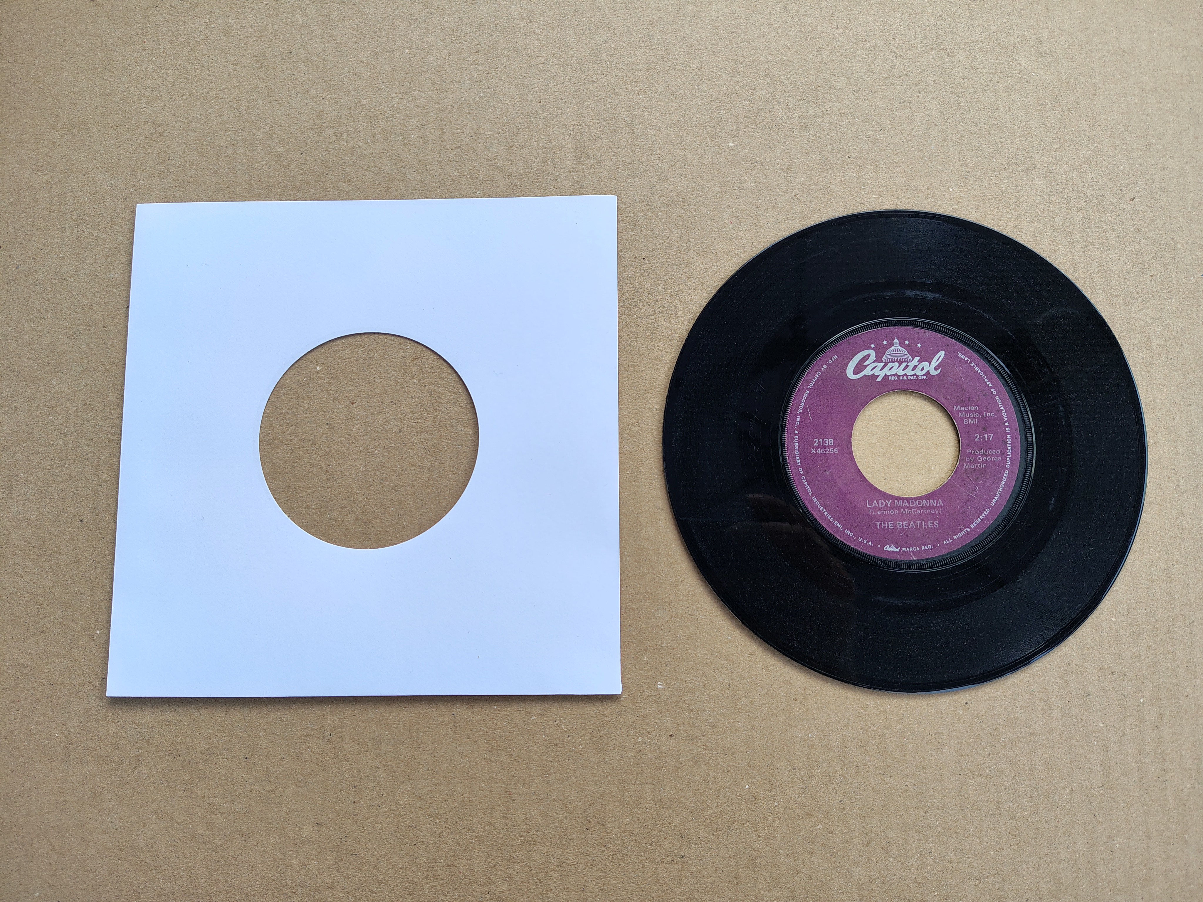 7" Single: The Beatles - Lady Madonna (1988) USA