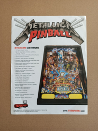 Flyer: Stern Metallica (2013) Flipperkast