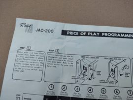 Price Of Play Programming Procedure (Rowe-AMi JAO-200)