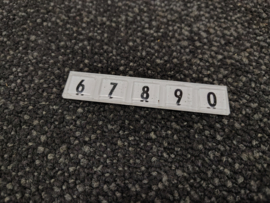 Number Strip/ Key Switch Panel "6/0" (Wurlitzer 2710)