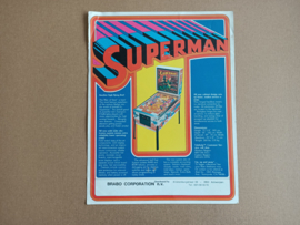 Flyer/ Folder: Atari Superman (1979) Flipperkast