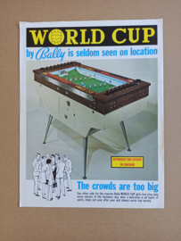 Flyer: Bally World Cup (1968) Tafel Voetbalspel