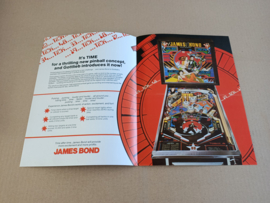 Flyer/ Folder: Gottlieb James Bond 007 (1980) Flipperkast