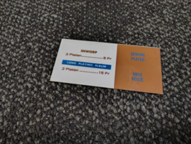Pricing Card/ Belgium (Rowe-AMi / JAO Diplomat)