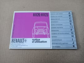 Instruction Book: Renault 6 (1966) Nederlands