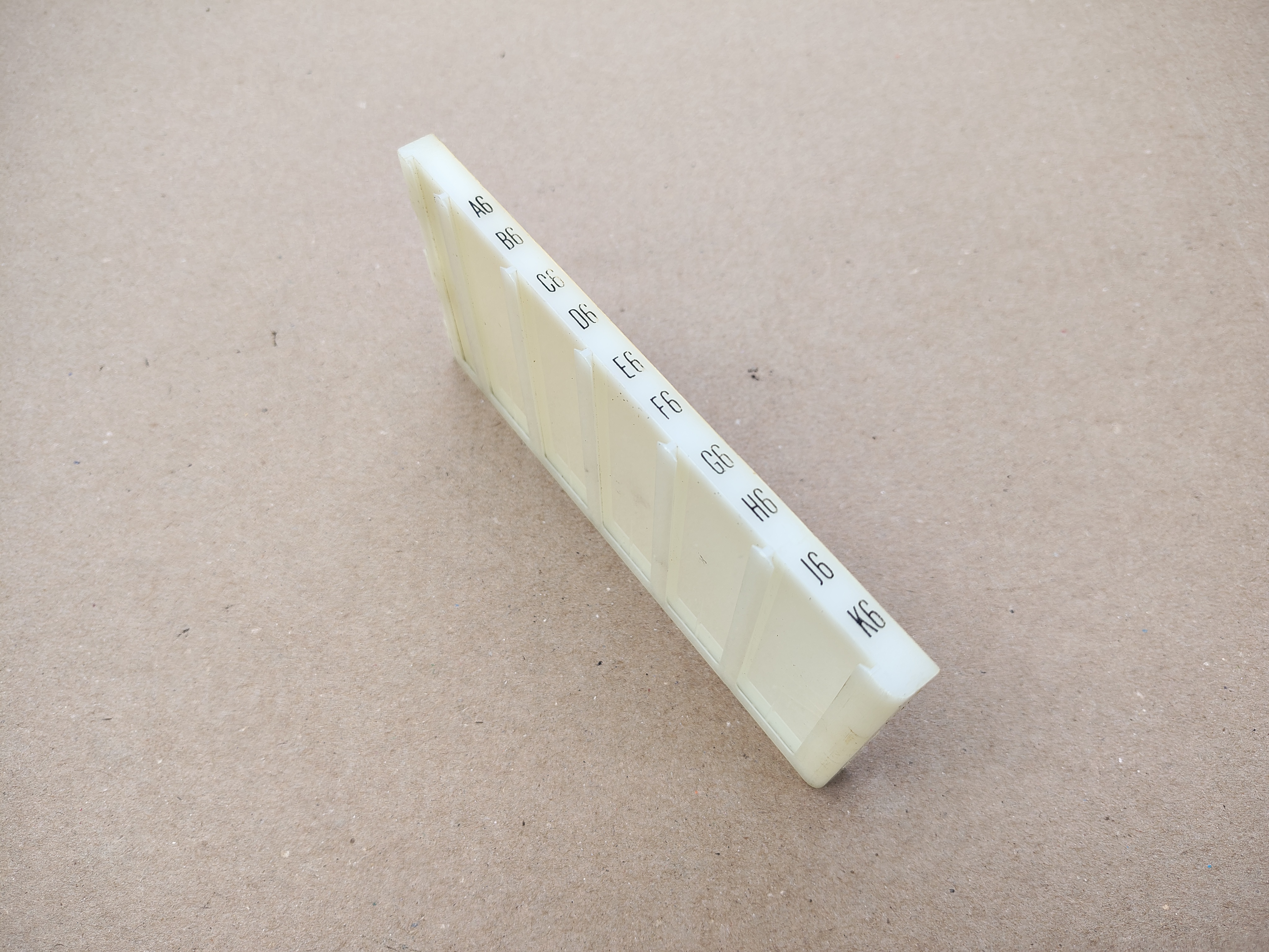 Program Holder " A6/ K6 " (Rock-ola 414/ Capri II (1964)