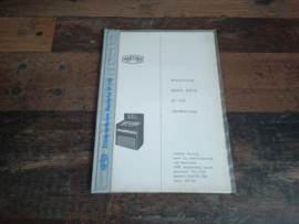 Parts Catalogus (Harting M140K) 1968