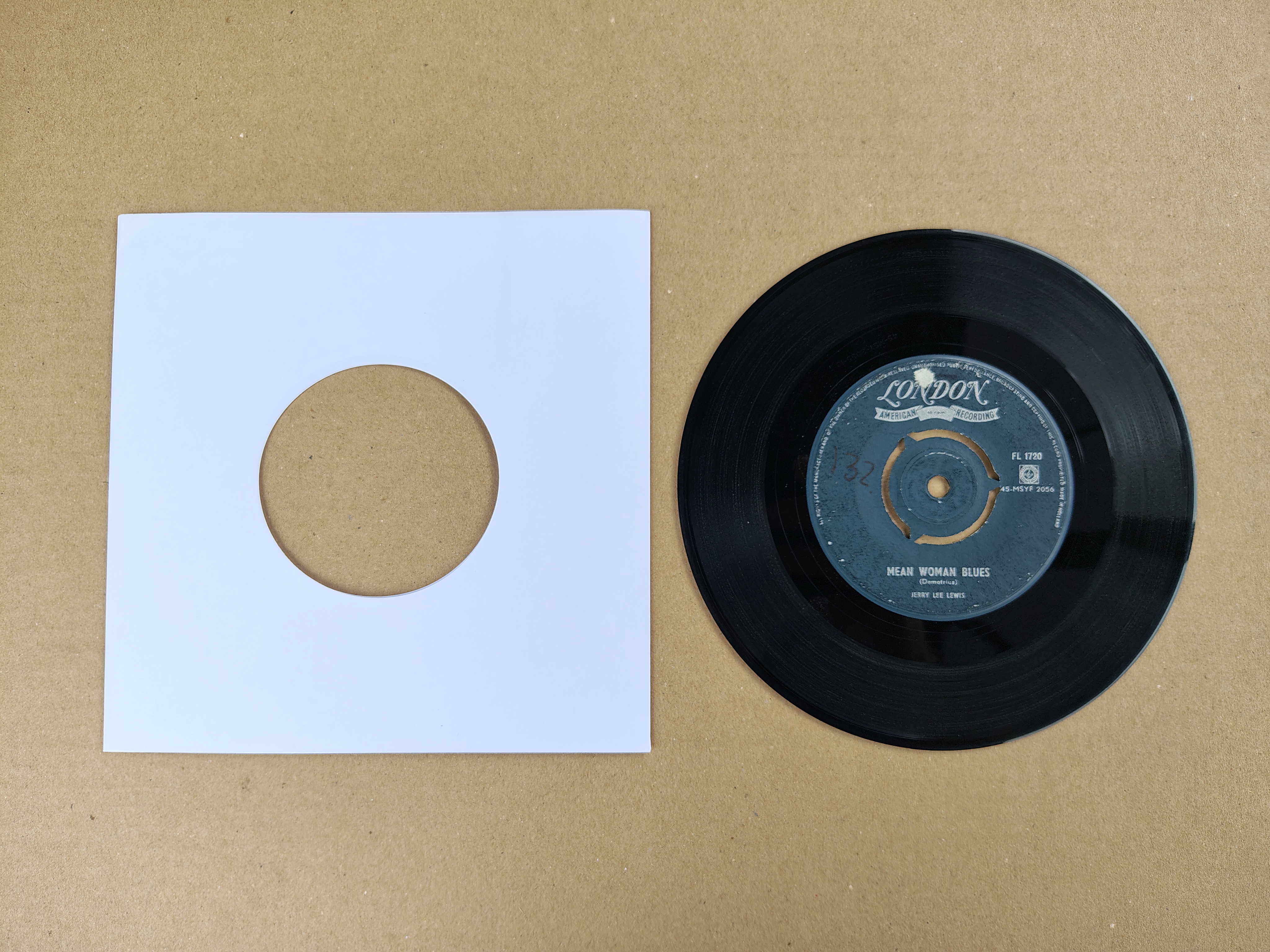 7" Single: Jerry Lee Lewis - Mean Woman Blues (1958)