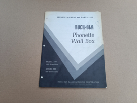Service Manual Wallbox (Rock-ola/ Phonette 500) 1964