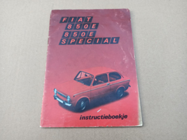 Instruction Book: Instructieboekje: Fiat 850E Special (1971) Nederlands