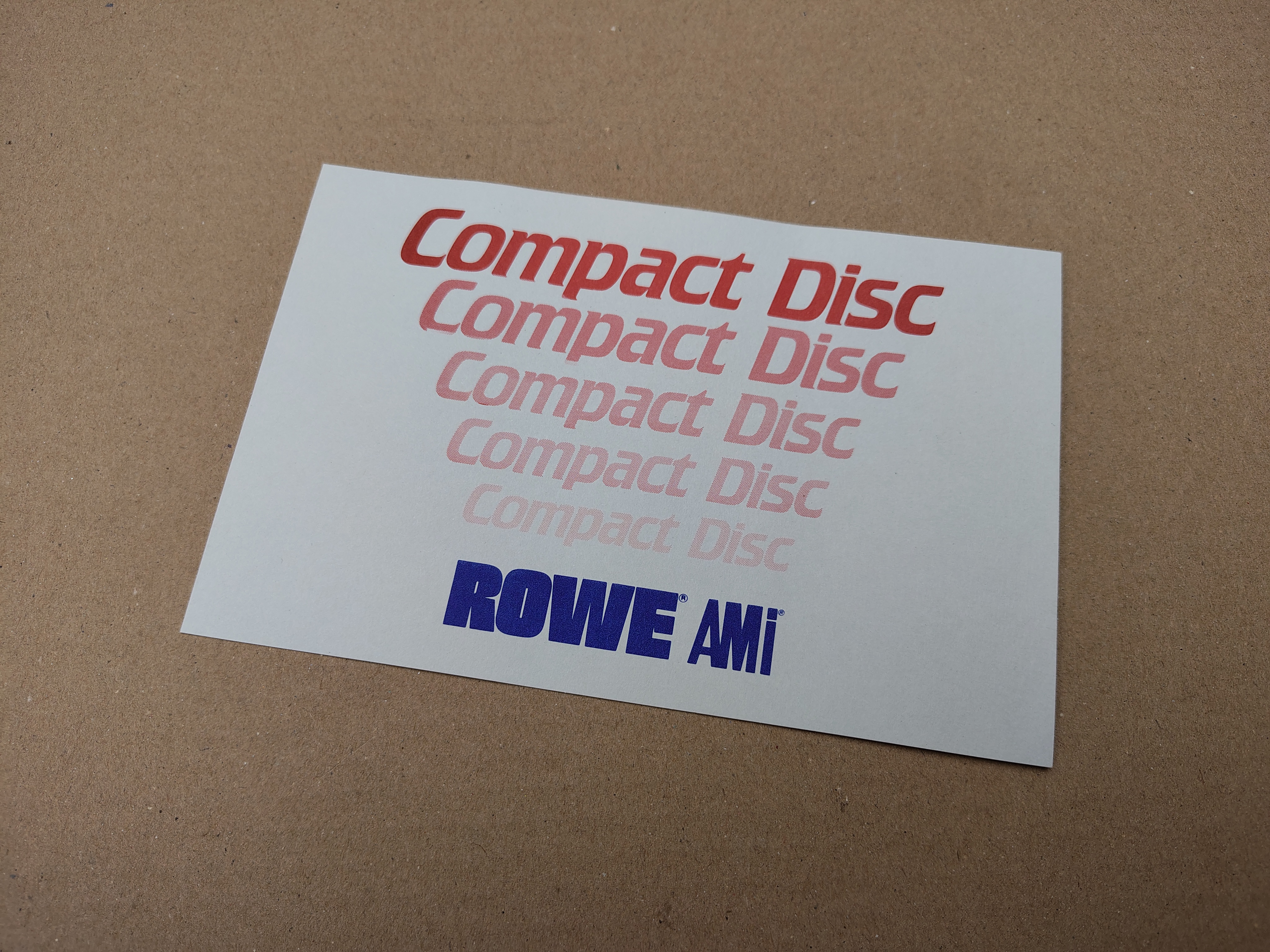 Compact Disc (Rowe-AMi CD-100)