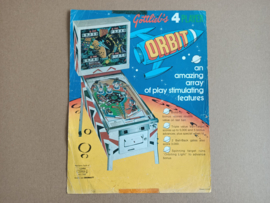 Flyer:  Gottlieb Orbit (1971) Flipperkast