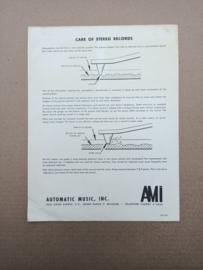 Paper Care Of Stereo Records  (Rowe-AMi Div)