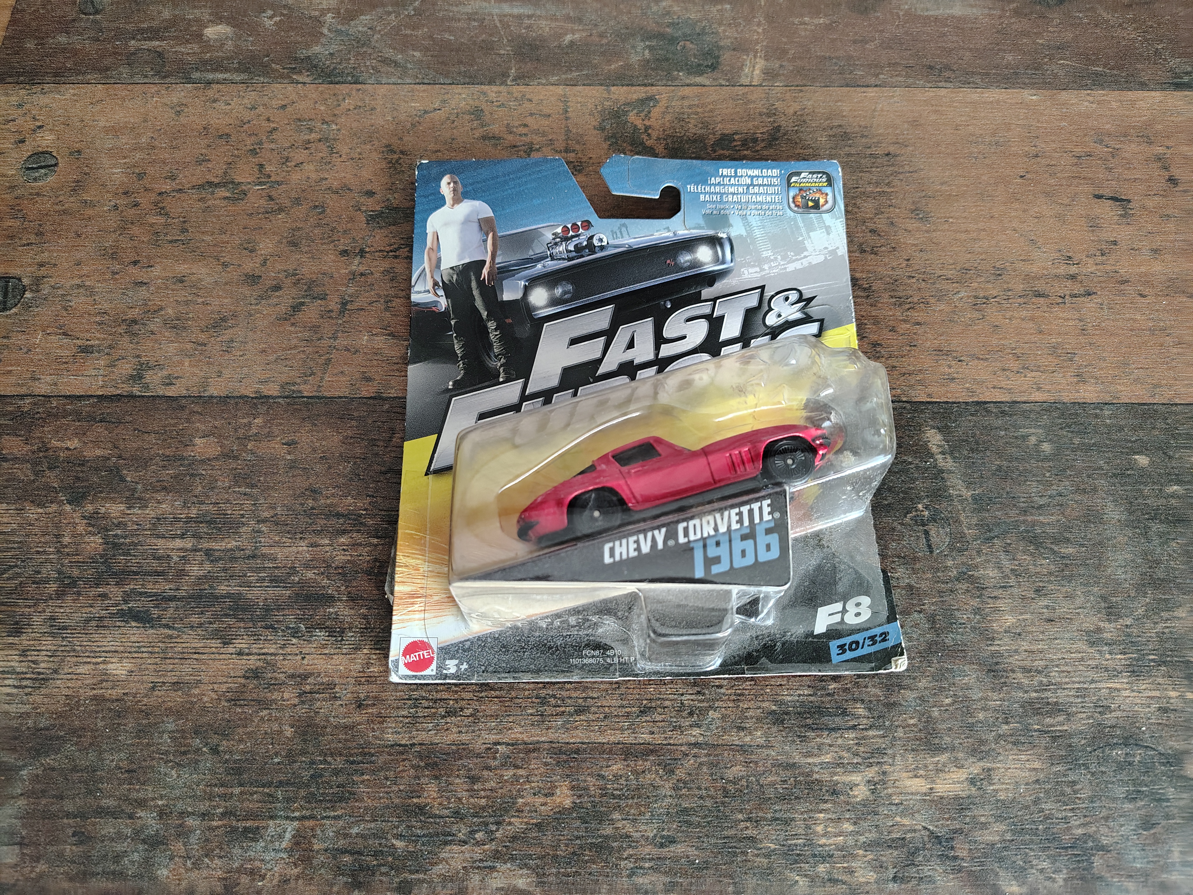 Chevrolet Corvette/ 1966/ Fast And Furious /Mattel/ Nieuw !!