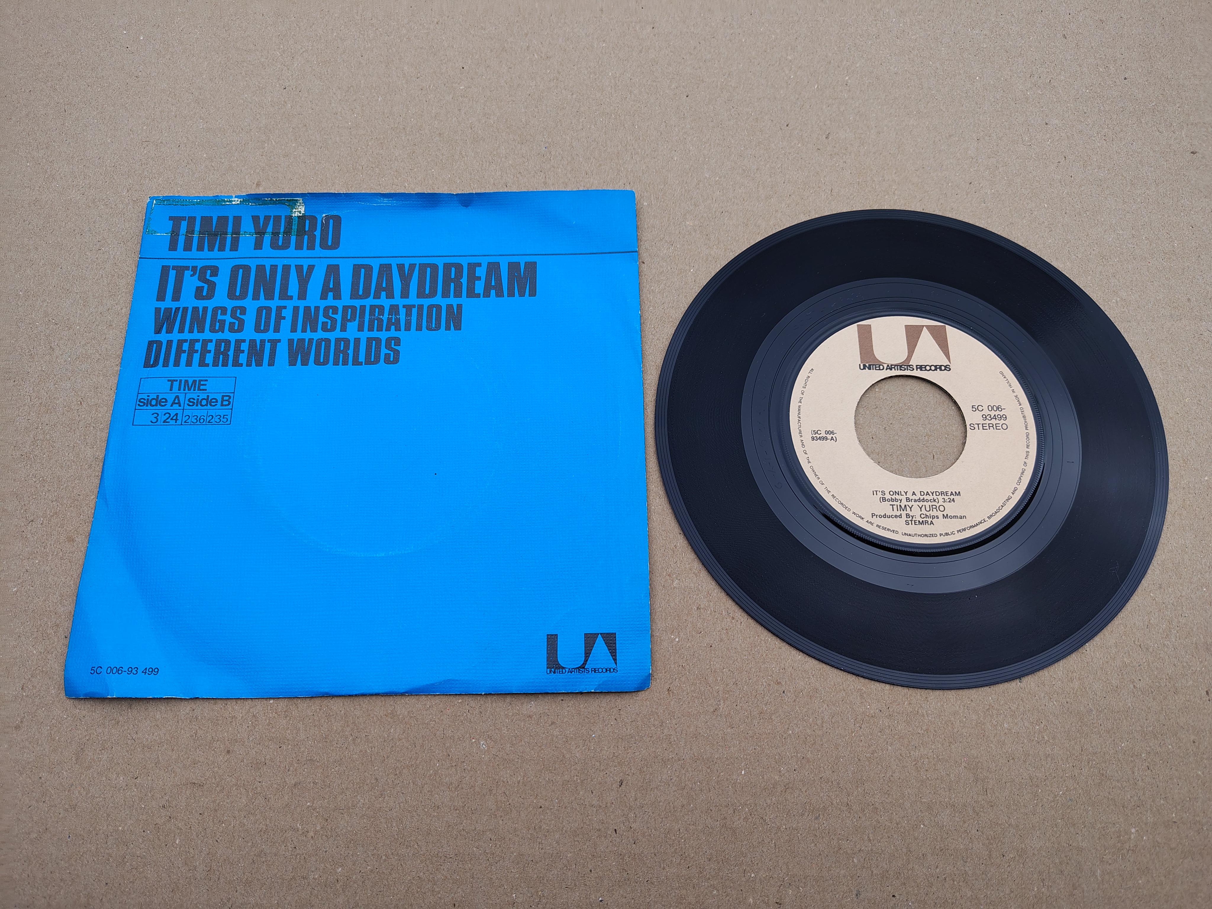 7" Single: Timi Yuro - It's Only A Daydream (1972)