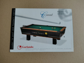 Flyer: Biljart/ Pool Tafel Garlando Consul