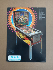 Flyer/ Folder: Zaccaria Star God (1980) Flipperkast