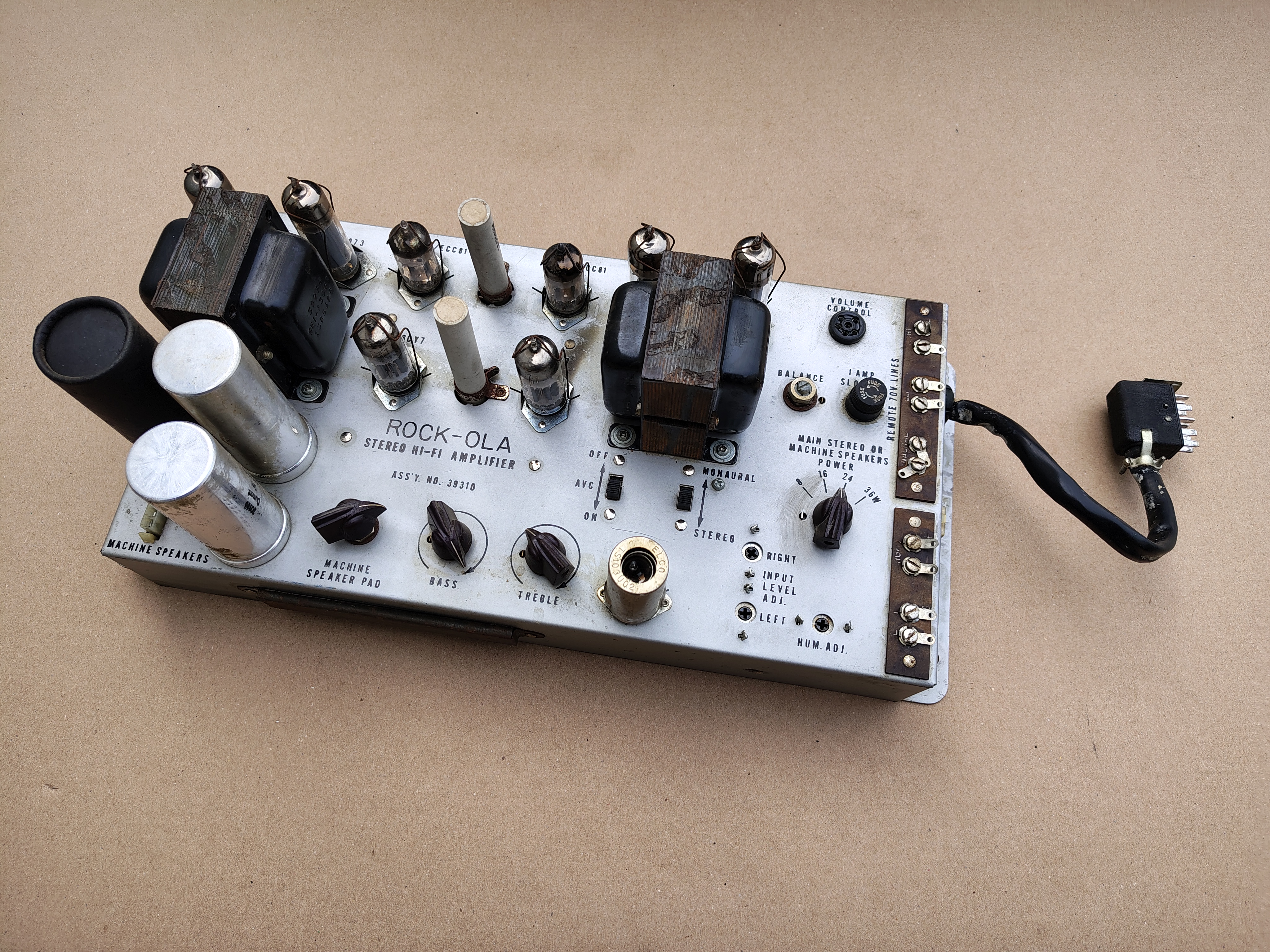 Tube Amplifier/ 39310 (Rock-ola 414/ Capri II (1964)