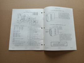 Parts Catalogus Digital Units / Amplifier (Seeburg SPS160/ 1973)
