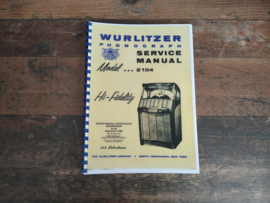 Service Manual: (Wurlitzer 2104) 1957 NEW !!! REPRO !!