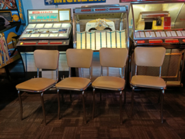 4x Diner Eetkamer Stoelen (USA) Fifties # Sixties