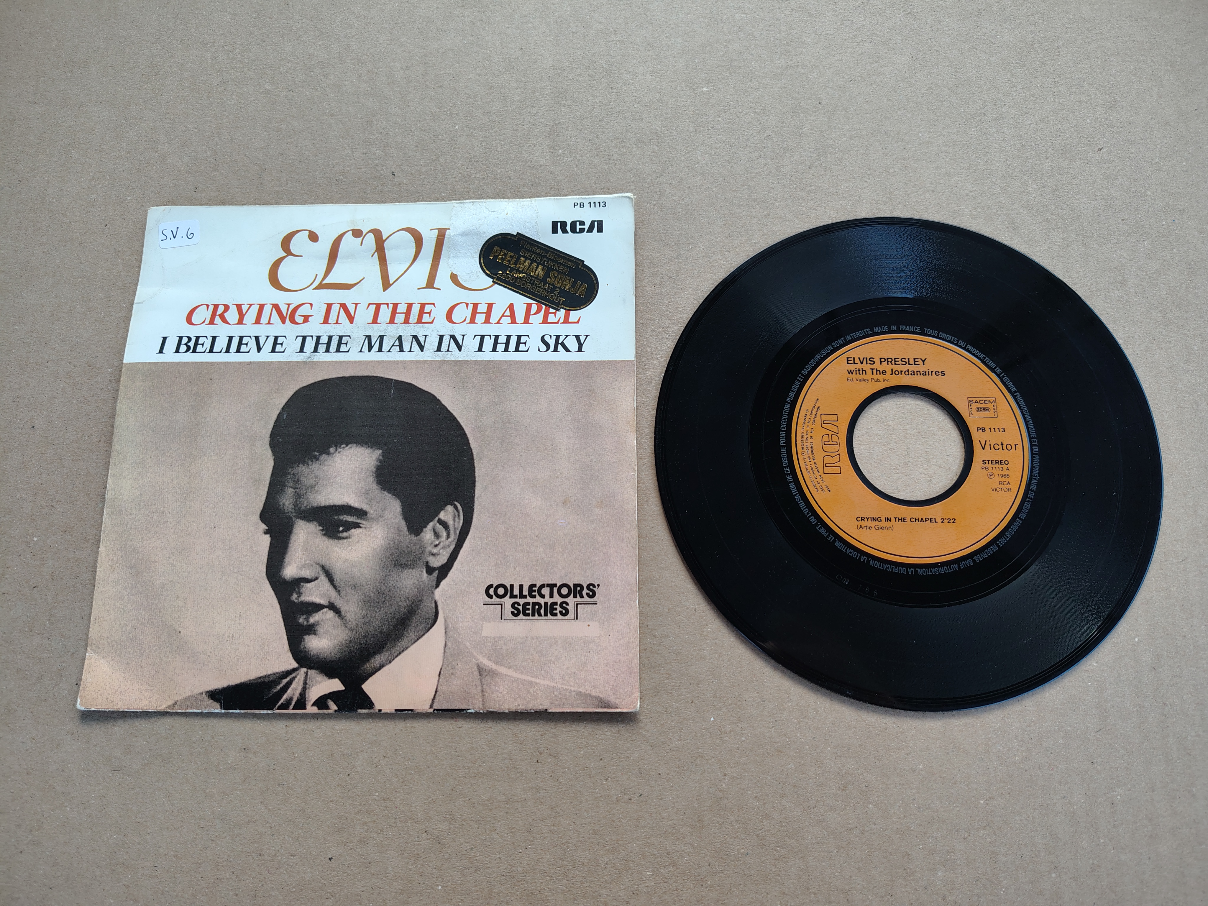 7" Single: Elvis Presley - Crying In The Chapel (1977)