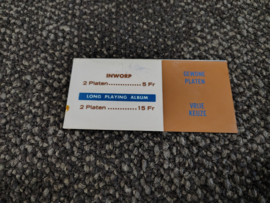 Pricing Card/ Belgium (Rowe-AMi/ JAO Diplomat)