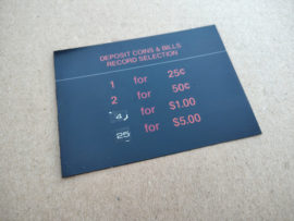 Coin / Plastic Insert (Rowe-AMi/ R91)