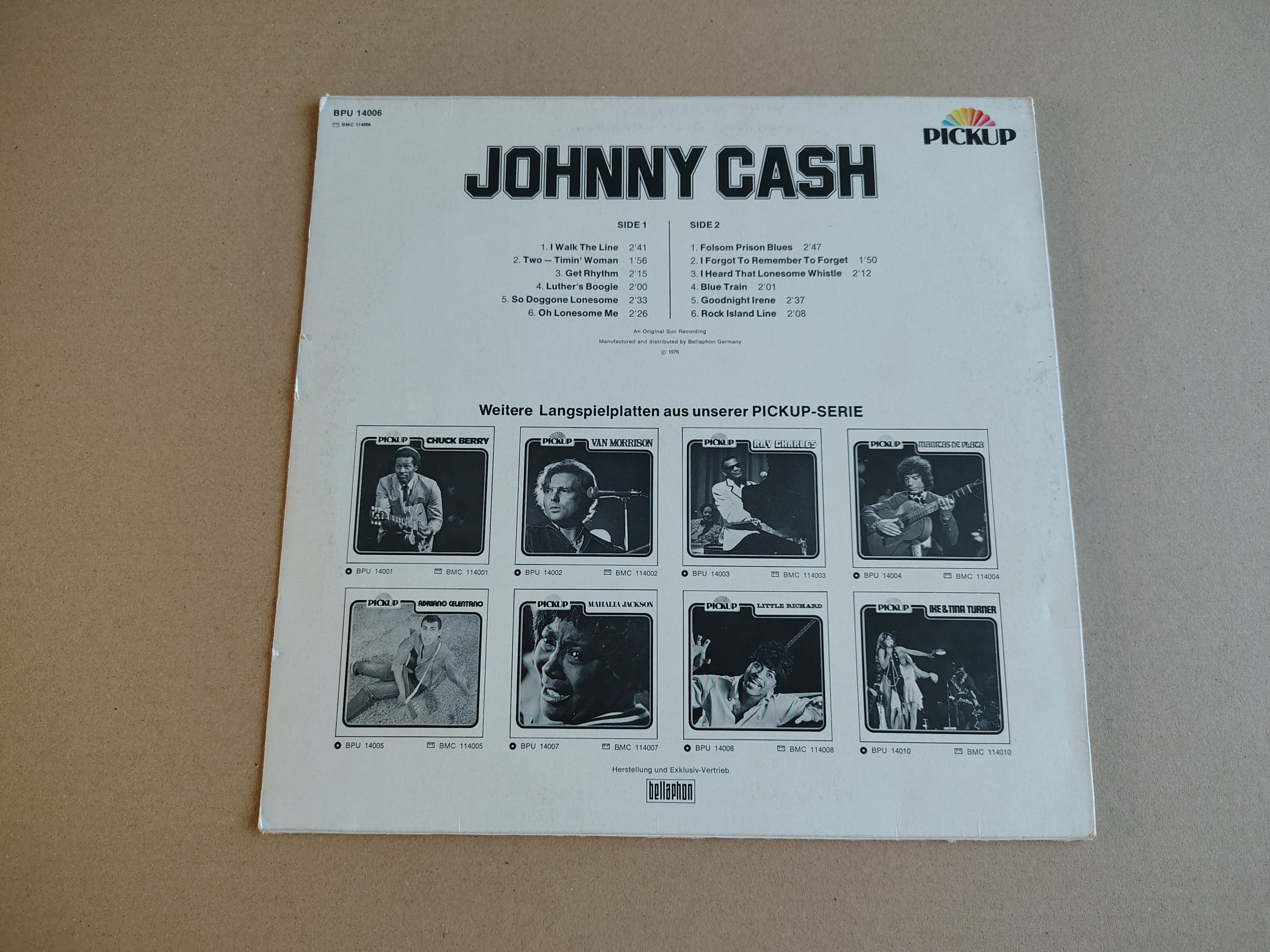Vinyl LP: Johnny Cash - Greatest Hits (1976) Germany
