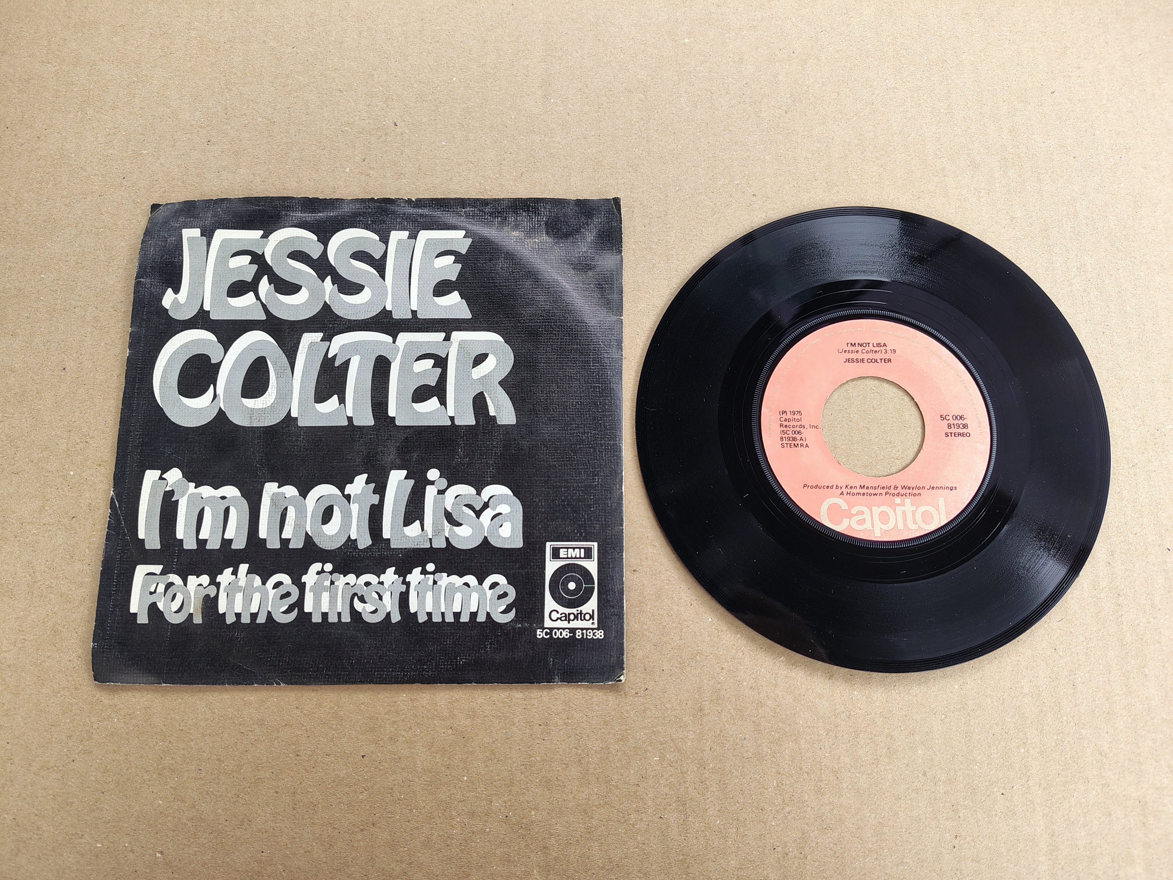 7" Single: Jessie Colter - I'm Not Lisa (1975)