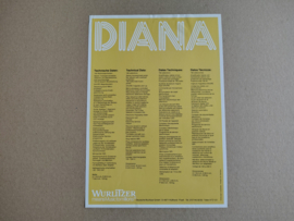 Flyer: Wurlitzer Diana (1985)