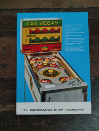 Flyer: Flipperkast Bergmann Las Vegas (1972) Topfit Wand gokkast