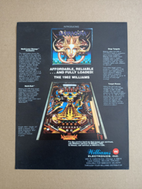 Flyer: Williams Barracora (1981) Flipperkast