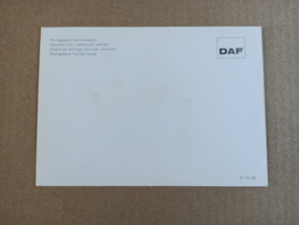 Photo (DAF F218/ Truck) 1971/ 18x12cm