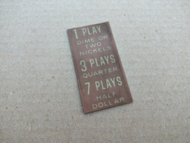 Pricing Plastic/ USA (Rowe-AMi Tropicana /JBM)