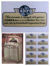 Sticker (Cobra) Wurlitzer Div New !!